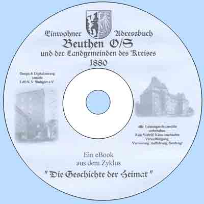 eBook: Adressbuch Beuthen AB402 Stadt + Kreis Prov 1885 Schlesien 
